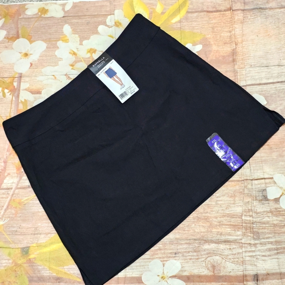 Rafaella Elegant Black Women's Skort Sz XXL